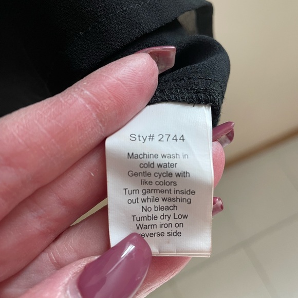 No Tag, Western Style Sheer Gold Details Tank Top, Size L - Picture 8 of 8